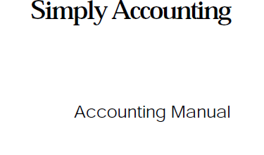 كتاب Simply Accounting