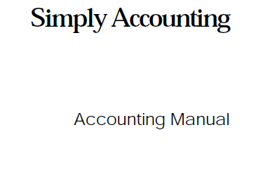 كتاب Simply Accounting