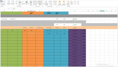 نموذج يومية مبيعات لمحل بالاكسل جاهزة - excel